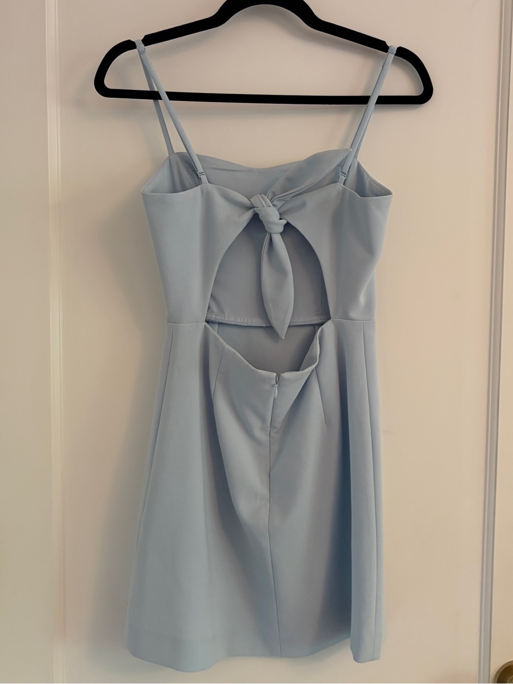 French Connection Light Blue Tie-Back Dress